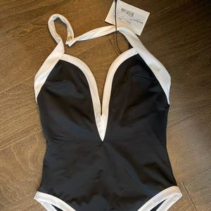 BALMAIN Paris Black & White Swimsuit size 36